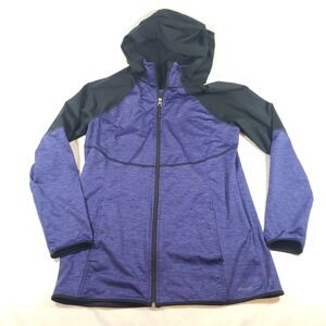 Eddie‎ Bauer Freeheat Womens L Purple Black Full Zip Active Jacket